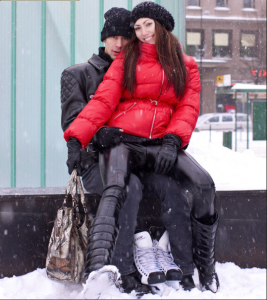 black vinyl fabric for leggings.