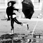 Rainwear vinyl leggings