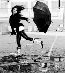 Rainwear vinyl leggings
